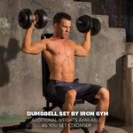 Iron Gym Set d'haltères réglables 15 kg IRG031