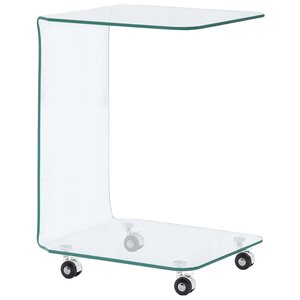 vidaXL Table basse 45 x 40 x 63 cm Verre trempé