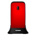 Téléphone portable senior telefunken s440 à clapet rouge grosses touches