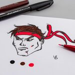 Stylo feutre brush sign pen  violet x 10 pentel arts