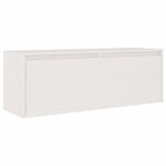 vidaXL Meubles TV 5 Pièces Blanc Bois massif de pin