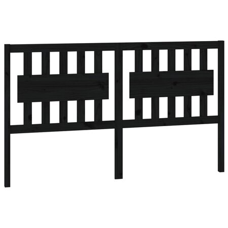 vidaXL Tête de lit Noir 165 5x4x100 cm Bois massif de pin