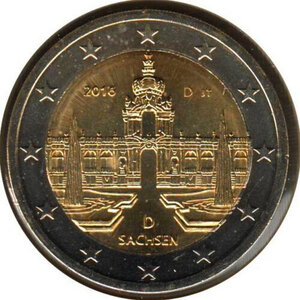 Monnaie 2 euros commémorative allemagne 2016 - saxe atelier d