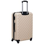 vidaXL Valise rigide Doré ABS
