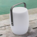 Lanterne sans fil led lucy rock blanc polyéthylène h31cm