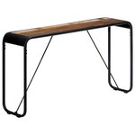 vidaXL Table console 140x35x76 cm Bois de récupération massif