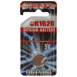 Pile bouton 3 volts cr1620 - maxell