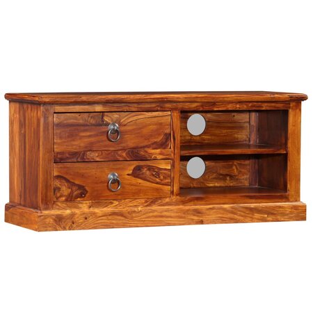 vidaXL Meuble TV Bois massif de Sesham 90 x 30 x 40 cm
