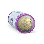 Rouleau de 25 pièces de monnaie de 2 euro commémorative Lettonie 2022 – Programme Erasmus