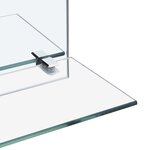 vidaXL Miroir mural avec étagère 60x60 cm Verre trempé