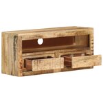 vidaXL Meuble TV 88x30x40 cm Bois massif de manguier