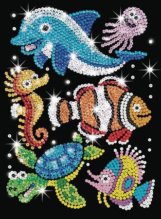 Tableau Sequin Art Sous la mer - Sequin Art