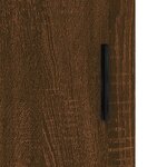 vidaXL Buffet haut Chêne marron 34 5x34x180 cm Bois d'ingénierie