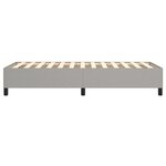 vidaXL Sommier à ressorts de lit Gris clair 80x200 cm Tissu