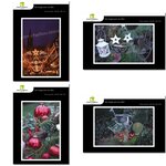 Lot de 4 cartes postales - noël 2 - photos frédéric engel