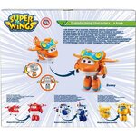 AUER SUPER WINGS – COFFRET TRANSFORMING x4 – Avions Transformables et Figurines Robots 12cm - Super Wings Saison 5 – Jouet 3 ans+