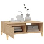 vidaXL Table basse Chêne sonoma 90x60x35 cm Aggloméré