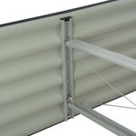 vidaXL Lit surélevé de jardin 240x80x44 cm Acier galvanisé Gris