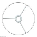 Armature abat-jour cercle avec bague Ø 25 cm