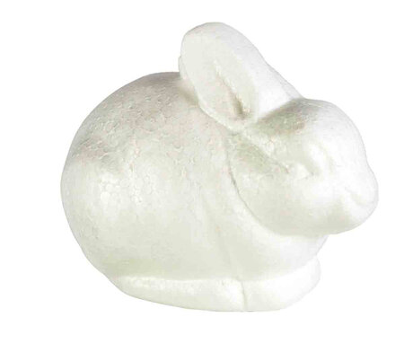 Lapin en polystyrène 12 5 x 11 x 8 5 cm