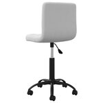 vidaXL Chaises pivotantes à manger lot de 4 gris clair velours
