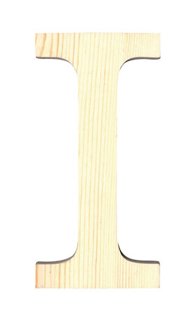 Alphabet en bois 11 5cm Lettre I