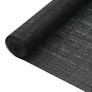 vidaXL Filet brise-vue Noir 1 8x25 m PEHD 75 g/m²
