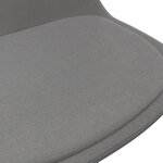 vidaXL Chaise pivotante de salle à manger Gris clair Tissu