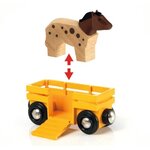Brio World Train des Animaux de la Ferme - Accessoire Circuit de train en bois - Ravensburger - Mixte des 3 ans - 33404
