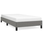 vidaXL Cadre de lit Gris foncé 90x190 cm Tissu