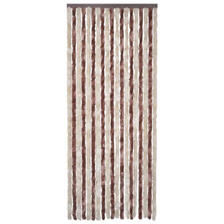 vidaXL Moustiquaire Beige et marron clair 90x200 cm Chenille