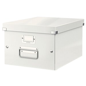 Boîte de rangement click & store - format a4 - blanc