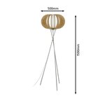 Eglo lampadaire stellato 1 marron 95604