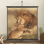 vidaXL Écran de projection avec trépied 63" 1:1