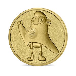 Jeux olympiques de paris 2024 - la mascotte - médaillon mascotte paralympique