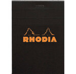 Bloc black n°12 8 5x12cm 80f agrafées 80g q.5x5 rhodia