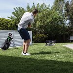 Sklz filet d'entraînement de golf quickster noir et blanc