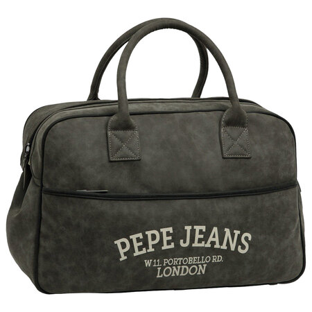 Sac de voyage gris pépé jeans 48 cm