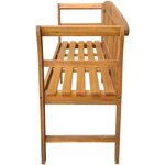 vidaXL Banc de jardin avec coussin 157 cm Bois d'acacia massif