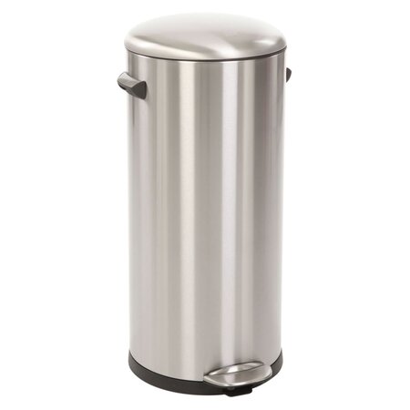 EKO Poubelle à pédale BelleDeluxe 30 L Argenté mat