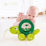 Hape jouet à tirer tito vert e0354