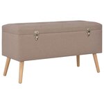 vidaXL Tabourets de rangement 3 Pièces Marron Tissu