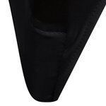 vidaXL Housses élastiques de chaise Noir 24 Pièces