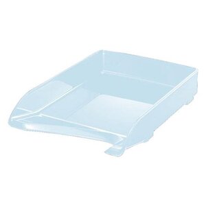 Elegant corbeille à courrier en polystyrène 100  recyclable transparent lisse leitz