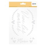 Transfert textile thermocollant A5 - Vive les mariés