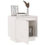 vidaXL Tables de chevet 2 Pièces Blanc 40x30x40 cm Bois de pin solide