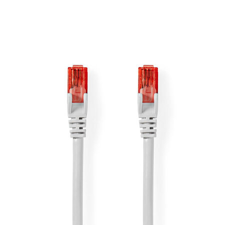 Nedis câble réseau cat6 utp câble rj45 (8p8c) mâle vers rj45 (8p8c) mâle 20 m blanc