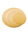 (lot   100 ronds) rond pâtissier or épais diamètre 28cm