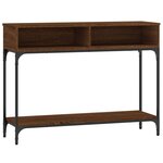 vidaXL Table console chêne marron 100x30 5x75 cm bois d'ingénierie