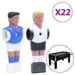 vidaXL Joueurs de baby-foot pour tige de 15 9 mm 22 Pièces